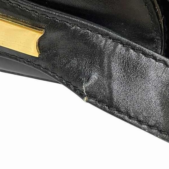 Gucci Old Gucci GG Logo Leather Black Bag Shoulder Bag Women - Picture 9 of 9